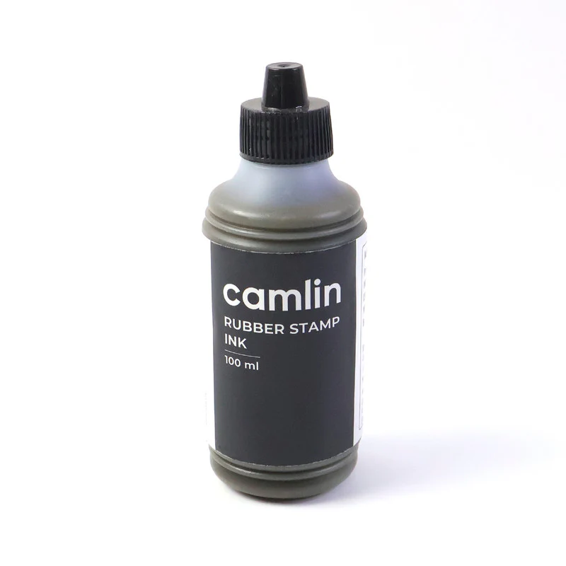 Camlin Rubber Stamp Ink Black 100 ml – Smooth, Long-Lasting Refill Ink for Stamp Pads - Image 5
