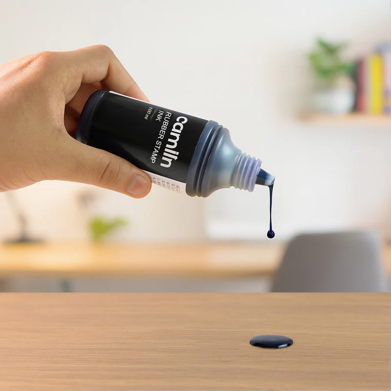Camlin Rubber Stamp Ink – Violet Colour, 100 ml - Image 4