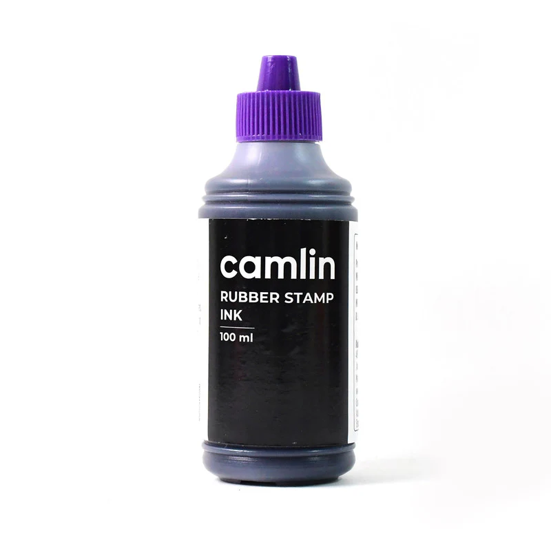Camlin Rubber Stamp Ink – Violet Colour, 100 ml - Image 5
