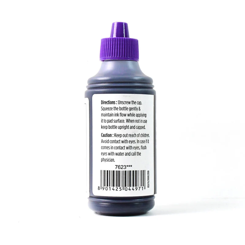 Camlin Rubber Stamp Ink – Violet Colour, 100 ml - Image 6