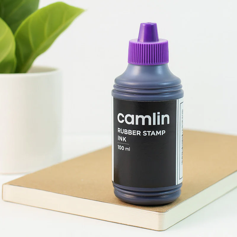 Camlin Rubber Stamp Ink – Violet Colour, 100 ml - Image 7