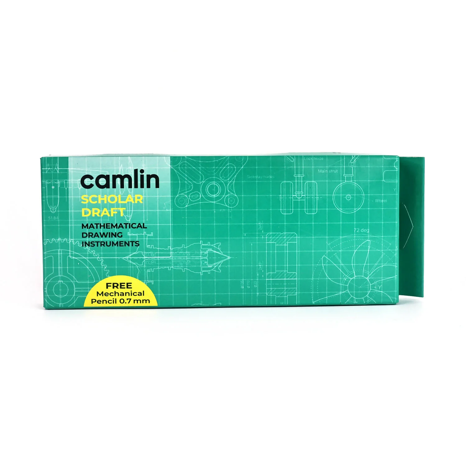 Camlin Scholar Draft Mathematical Drawing Instruments Box With Free Mechanical Pencil (0.7 mm) - Image 5