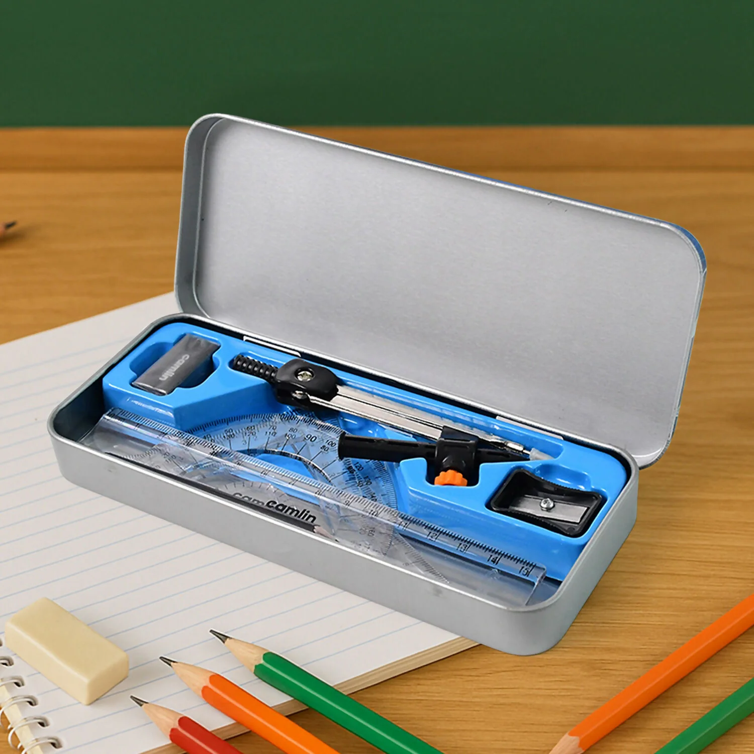 Camlin Scholar Essentials – Mathematical Drawing Instruments Box - Image 2