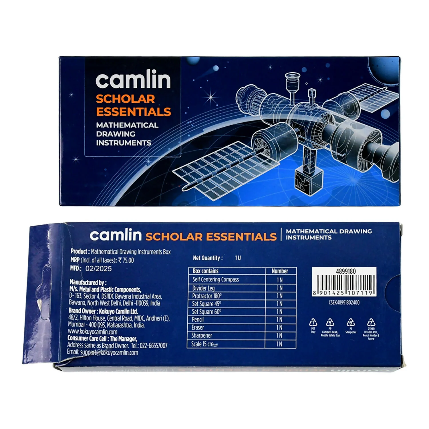 Camlin Scholar Essentials – Mathematical Drawing Instruments Box - Image 5