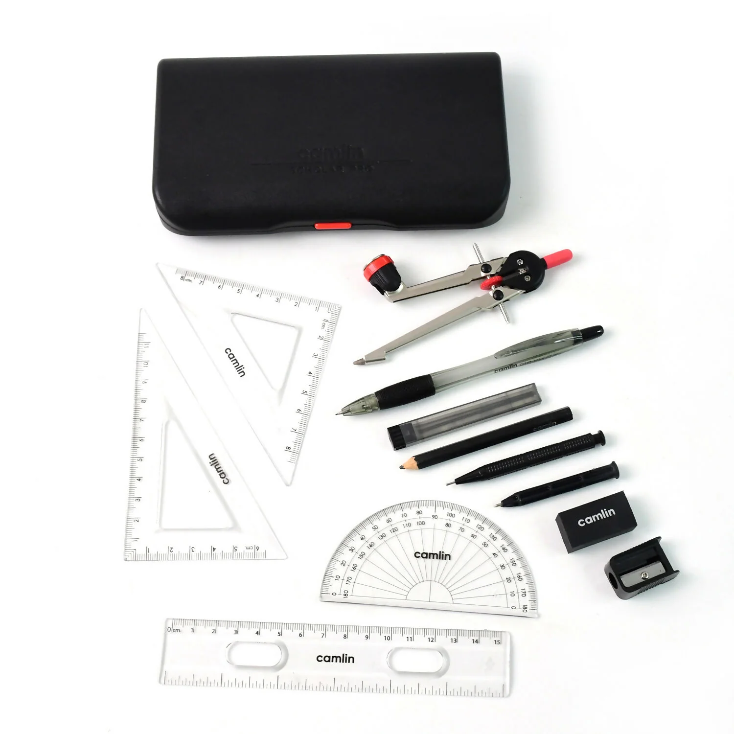 Camlin Scholar Pro Geometry Box – 12-Piece Maths Drawing Instruments Set - Image 8