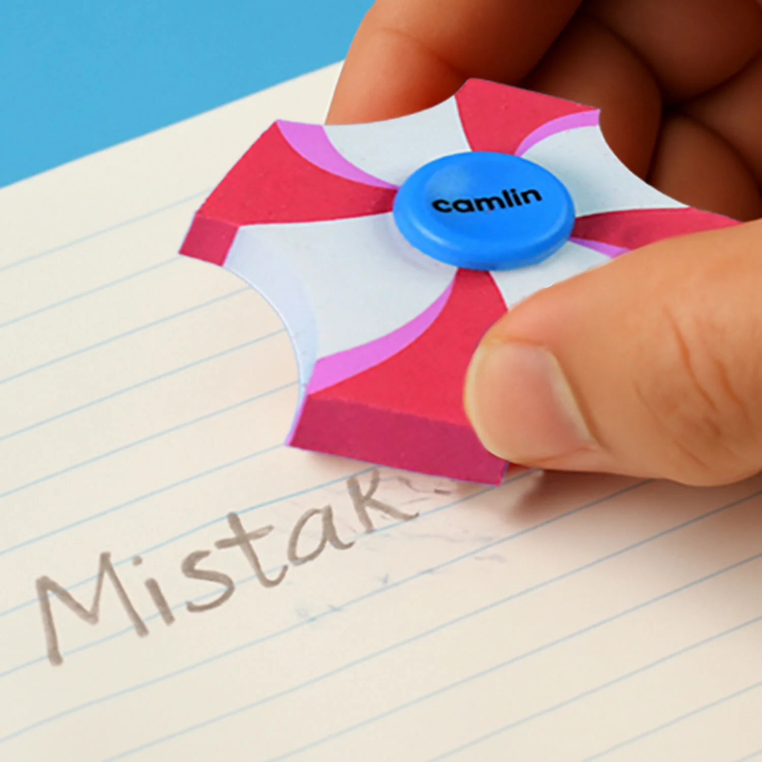 Camlin Spin Eraser - Pack of 20 Colorful Erasers for School & Office Use - Image 3