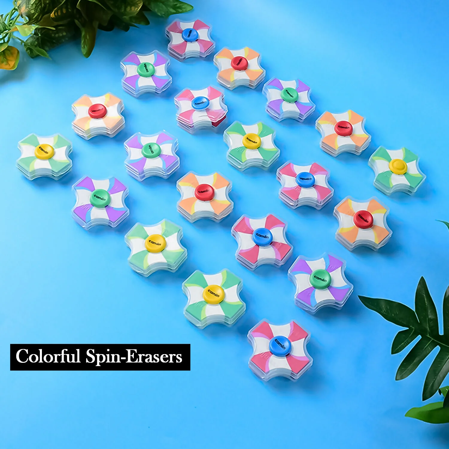 Camlin Spin Eraser - Pack of 20 Colorful Erasers for School & Office Use - Image 4