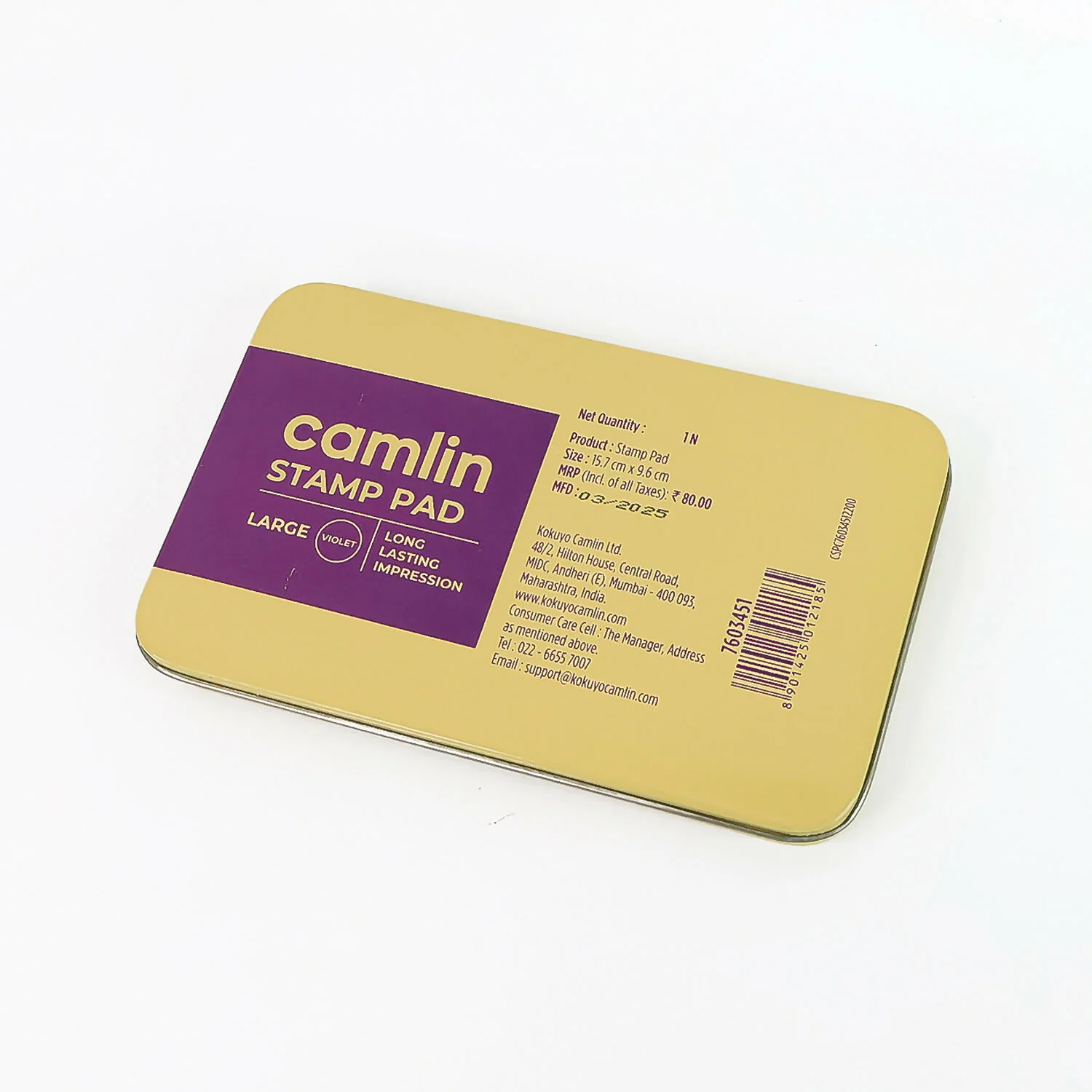 Camlin Stamp Pad – Large Violet Ink, Long Lasting Impressions - Image 4