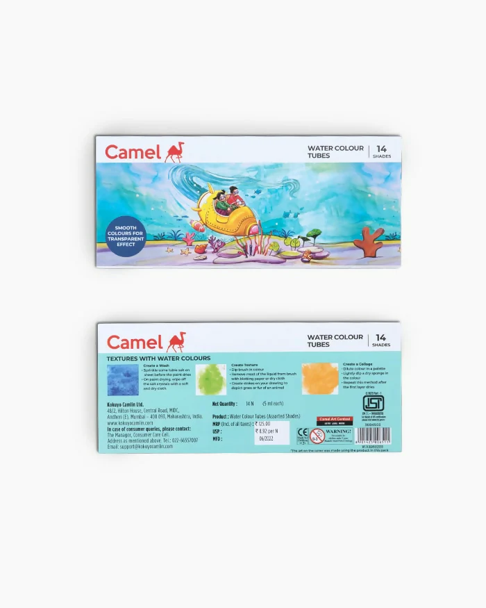 Camlin Water Colour Tubes 14 Shades Set - Image 6