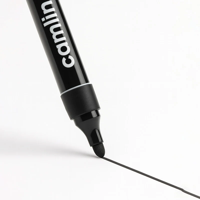 Camlin Whiteboard Marker – Black Color Bold Writing Refillable Markers (Pack of 10) - Image 4