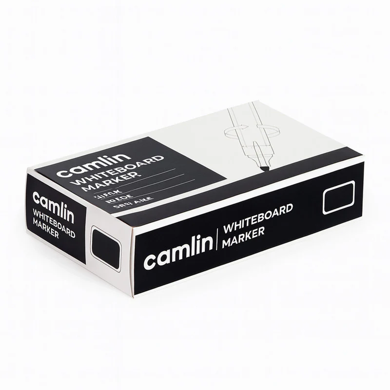 Camlin Whiteboard Marker – Black Color Bold Writing Refillable Markers (Pack of 10) - Image 5
