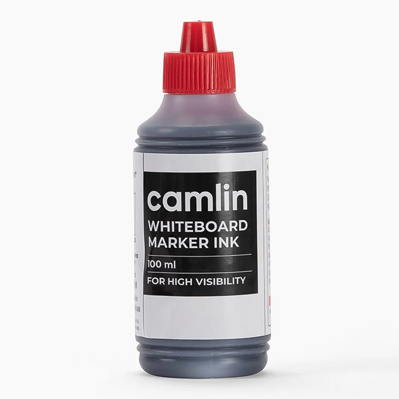 Camlin Whiteboard Marker Ink 100 ml – Black Color Refill Ink for High Visibility - Image 5
