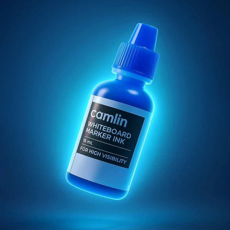 Camlin Whiteboard Marker Ink 15 ml – Blue Color Refill Ink for High Visibility - Image 2