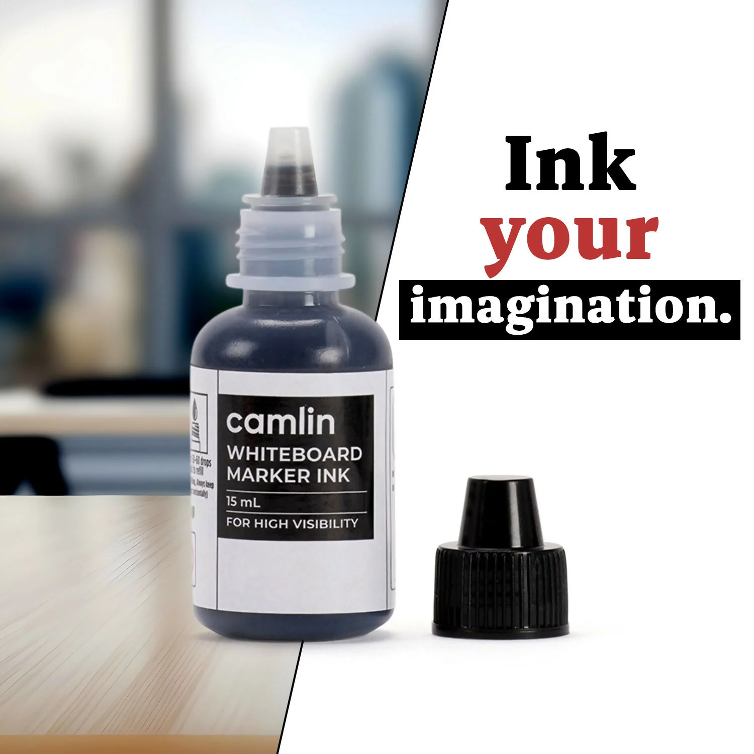 Camlin Whiteboard Marker Ink – 15 ml for High Visibility - Image 2