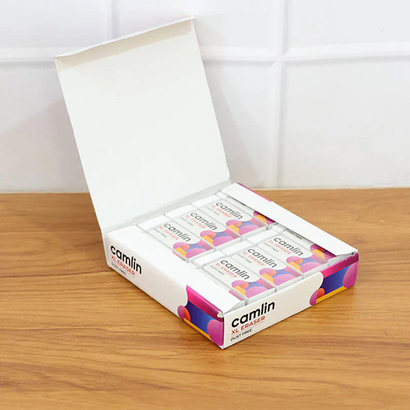 Camlin XL Dust-Free Eraser – Soft, Clean Erasing School & Office | 20-Piece Value - Image 2