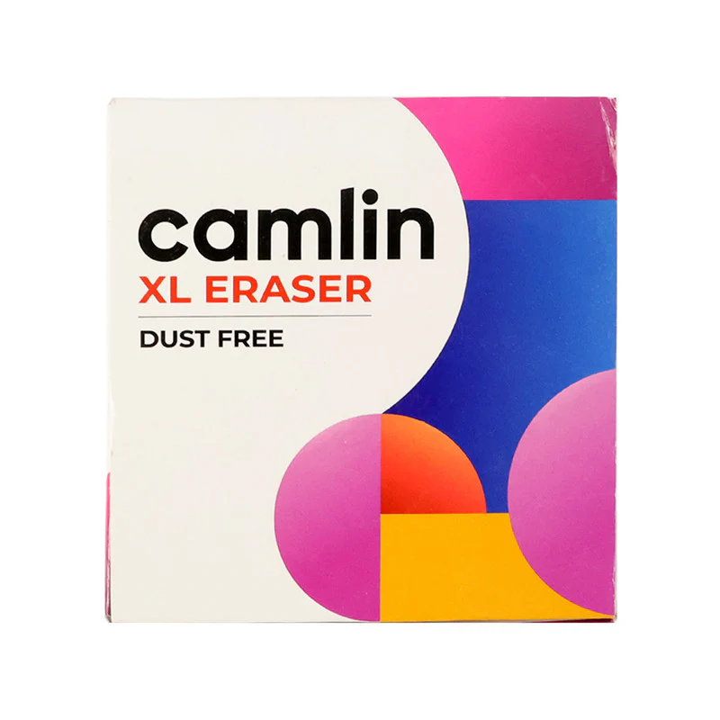 Camlin XL Dust-Free Eraser – Soft, Clean Erasing School & Office | 20-Piece Value - Image 5