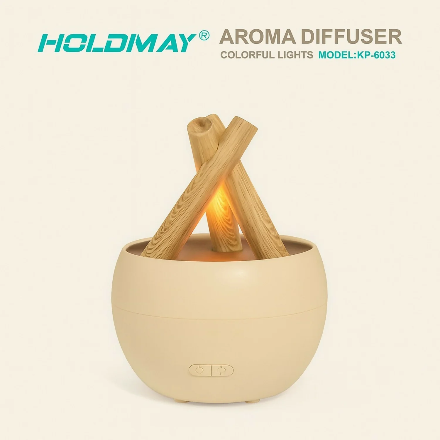 Campfire Flame Aroma Diffuser with LED Light & Mist | Stylish Home Humidifier - Image 3