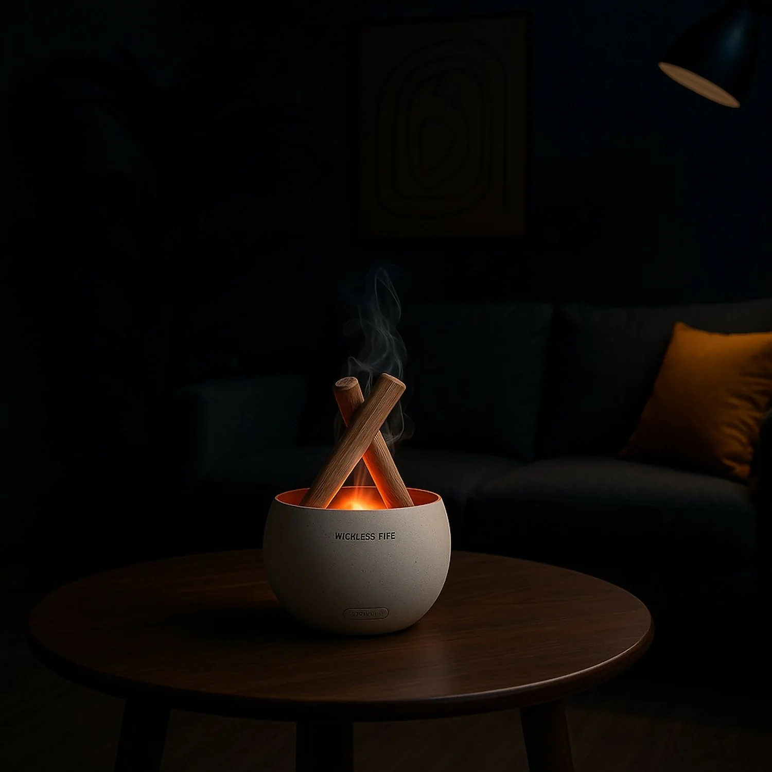 Campfire Flame Aroma Diffuser with LED Light & Mist | Stylish Home Humidifier - Image 4
