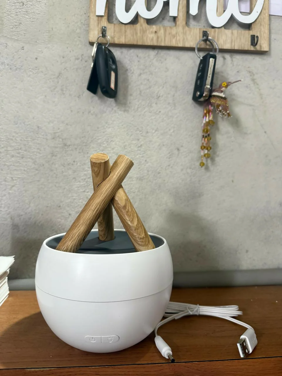 Campfire Flame Aroma Diffuser with LED Light & Mist | Stylish Home Humidifier - Image 5