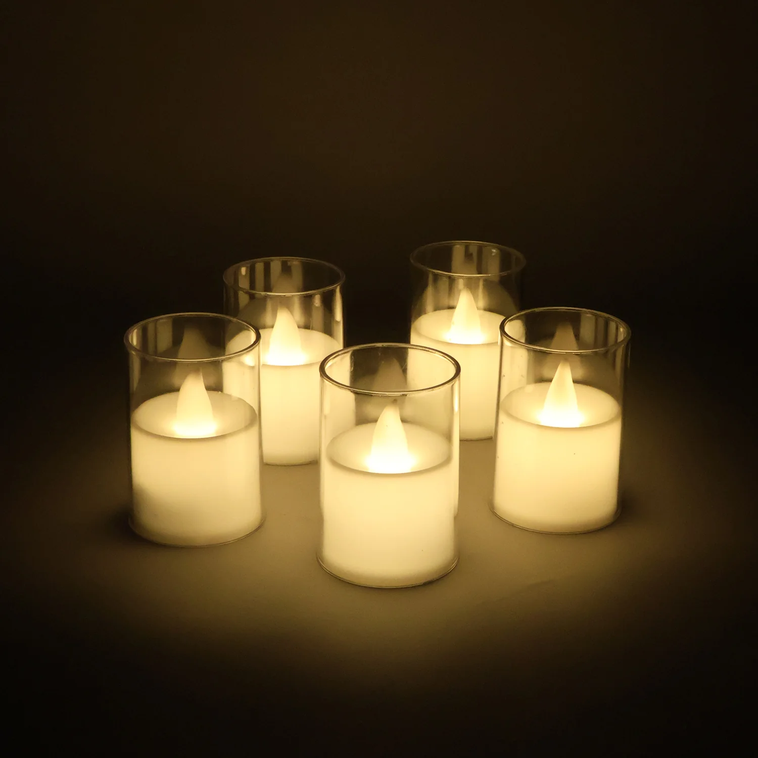 Flameless LED Votive Candles - (Set) - Image 4