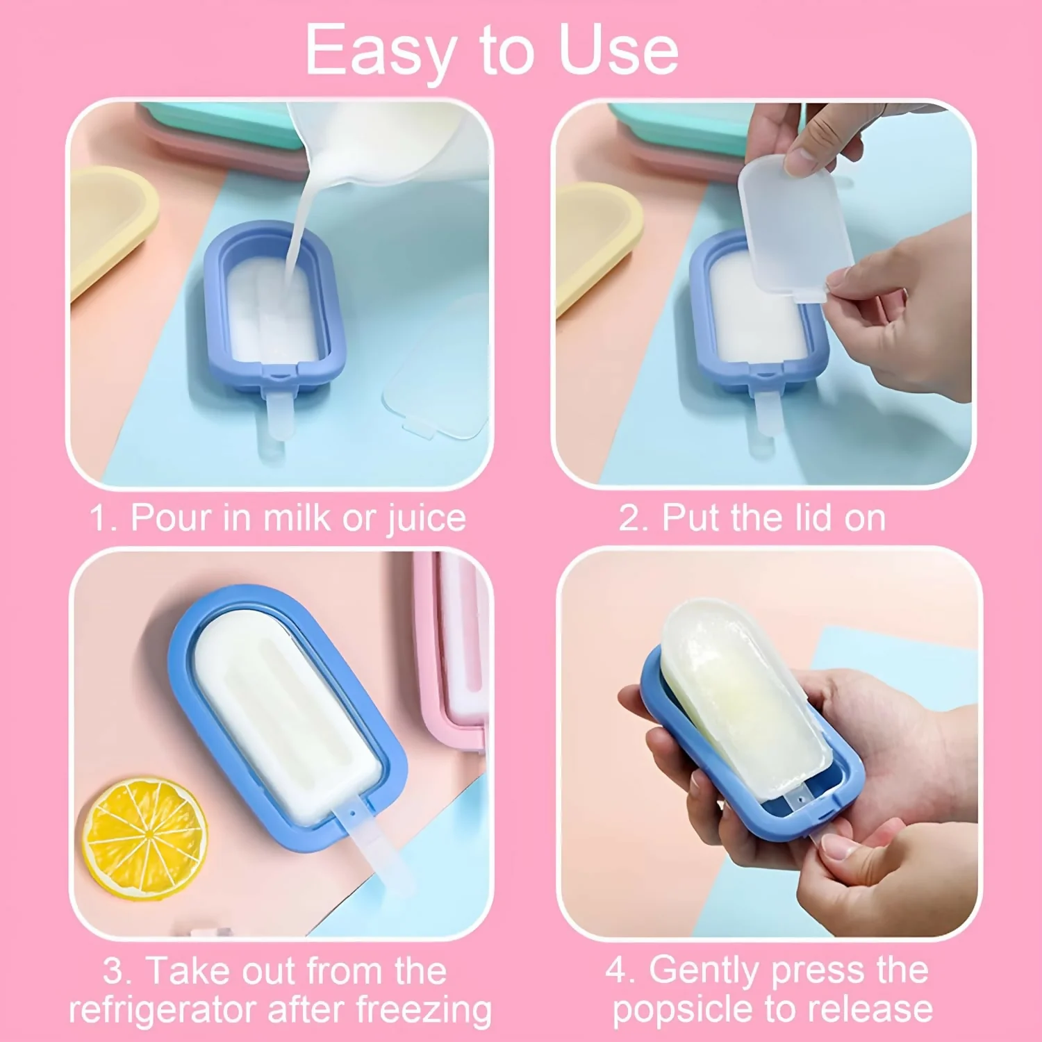 Candy maker mold 4 pcs set with sticks - Image 4