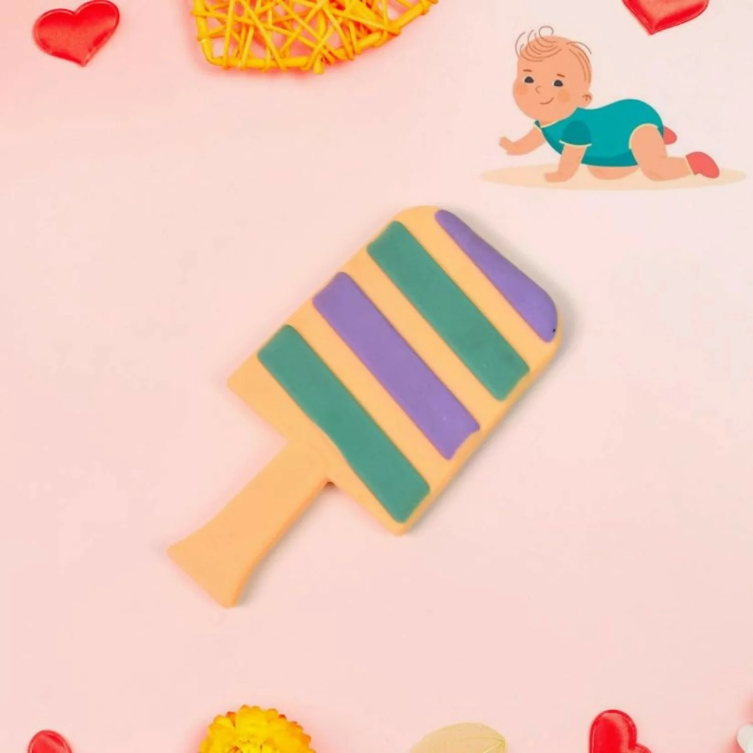 Candy Shaped Silicon Baby Teether - Image 2