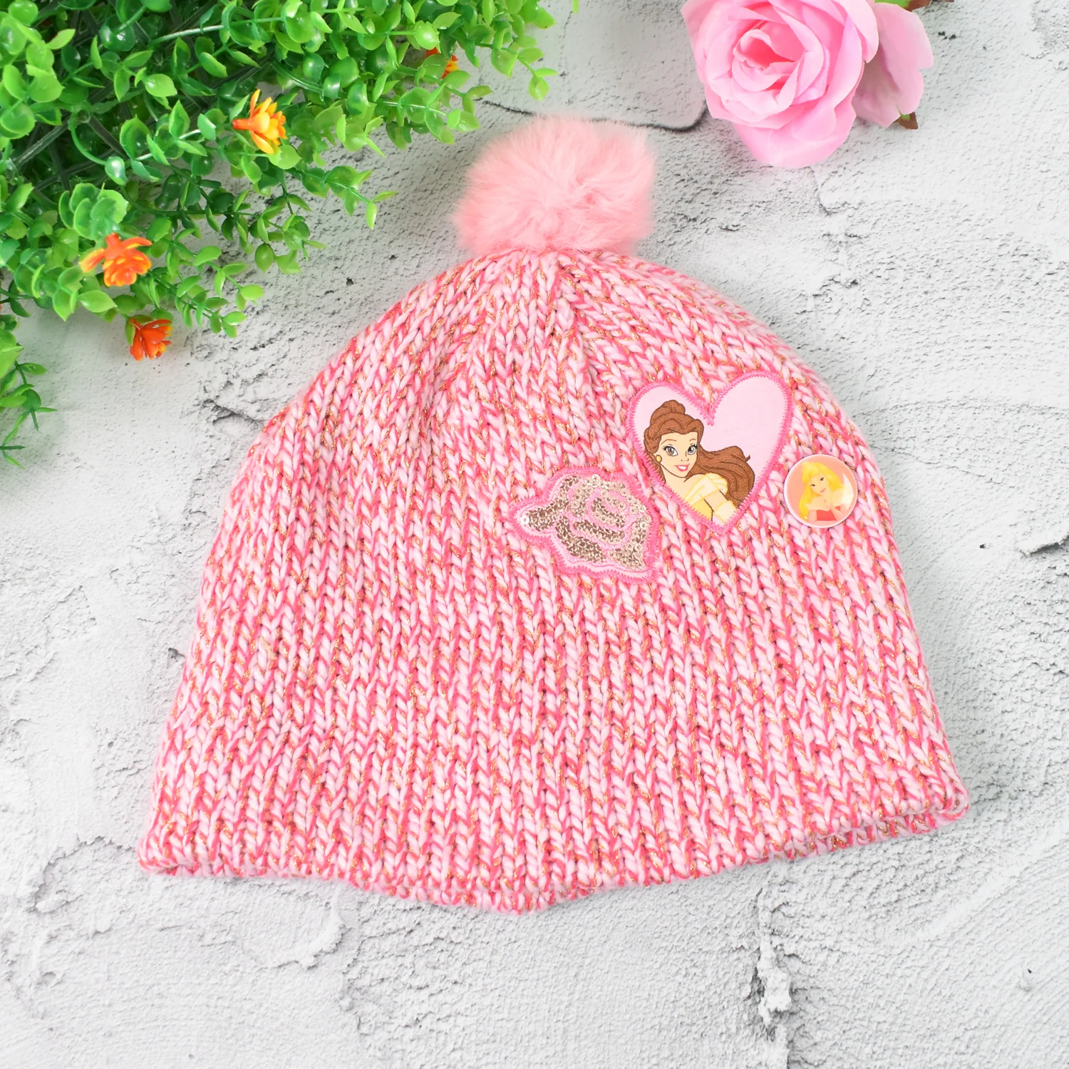 Small Cap for Winter Woolen Knitted Inside Fur Caps (1 Pc / Mix Design & Color) - Image 5