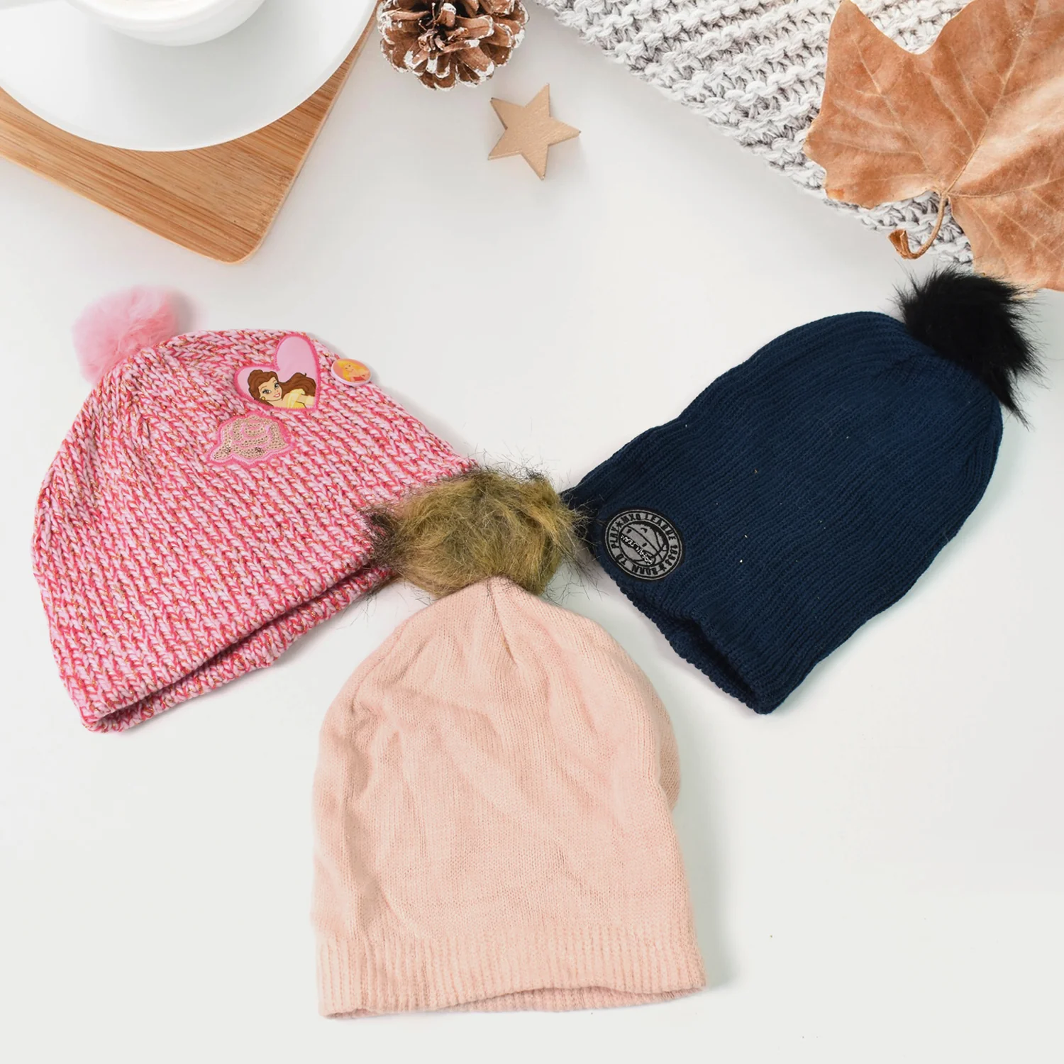 Small Cap for Winter Woolen Knitted Inside Fur Caps (1 Pc / Mix Design & Color) - Image 6