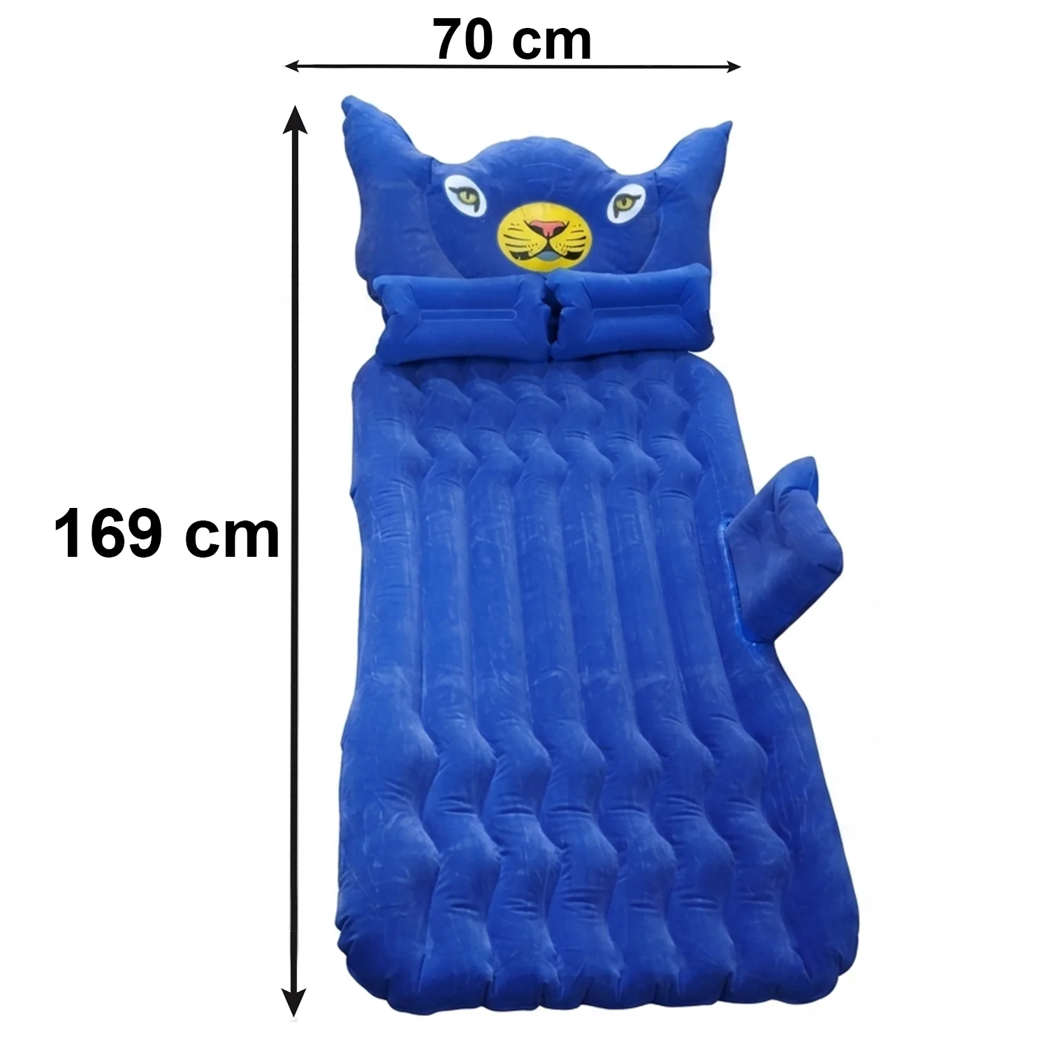 Inflatable Car Bed Set with Lion Head Pillow and Cushions for Comfortable Travel Sleeping (1 Set) - Image 6