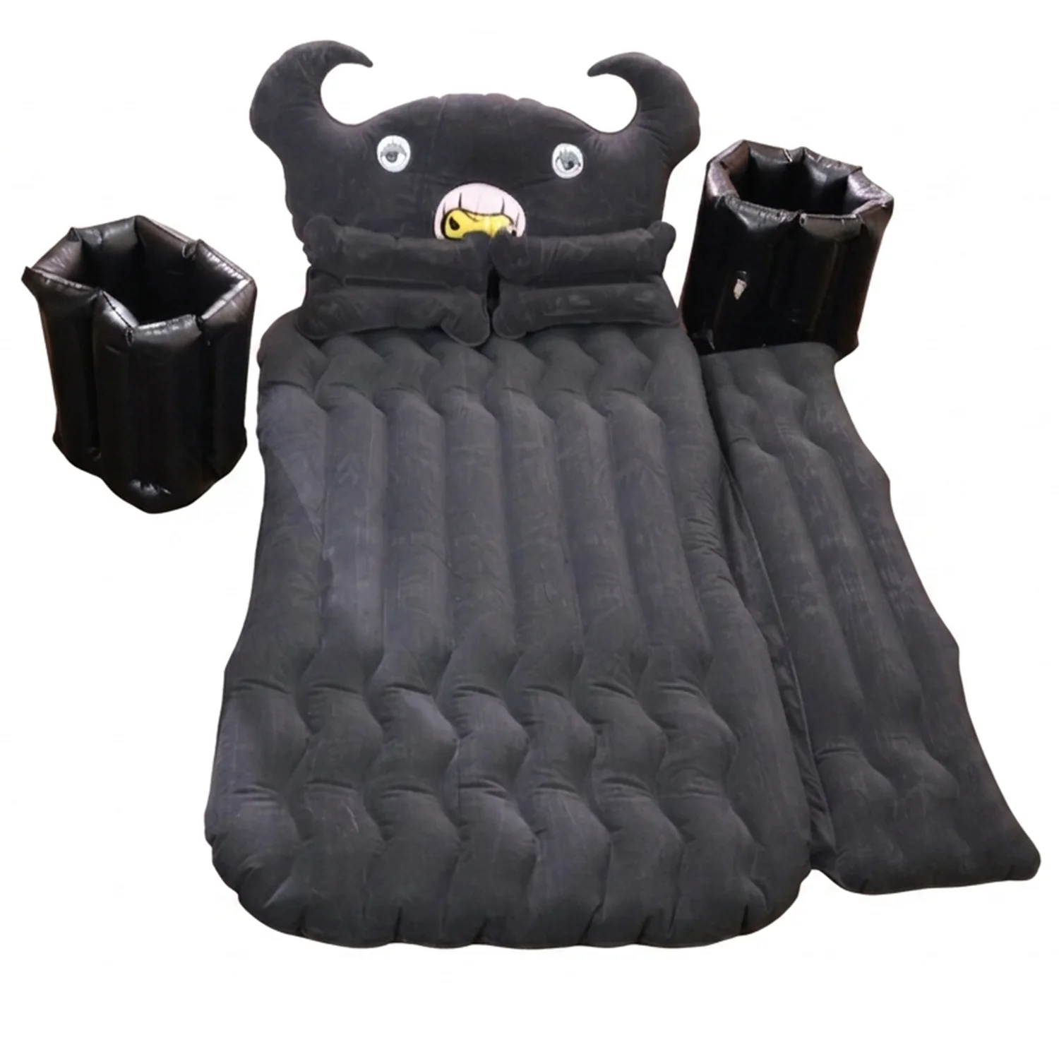 Car Air Mattress with Black Monster Pillow and Cushions for Kids and Adults (1 Set) - Image 4
