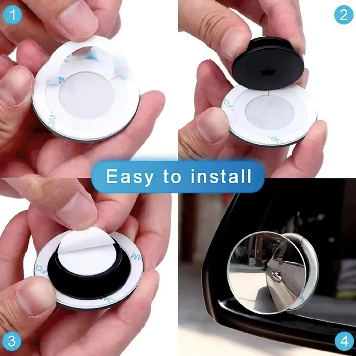 Car Blind Spot Mirror 2 Pc Set - Image 9