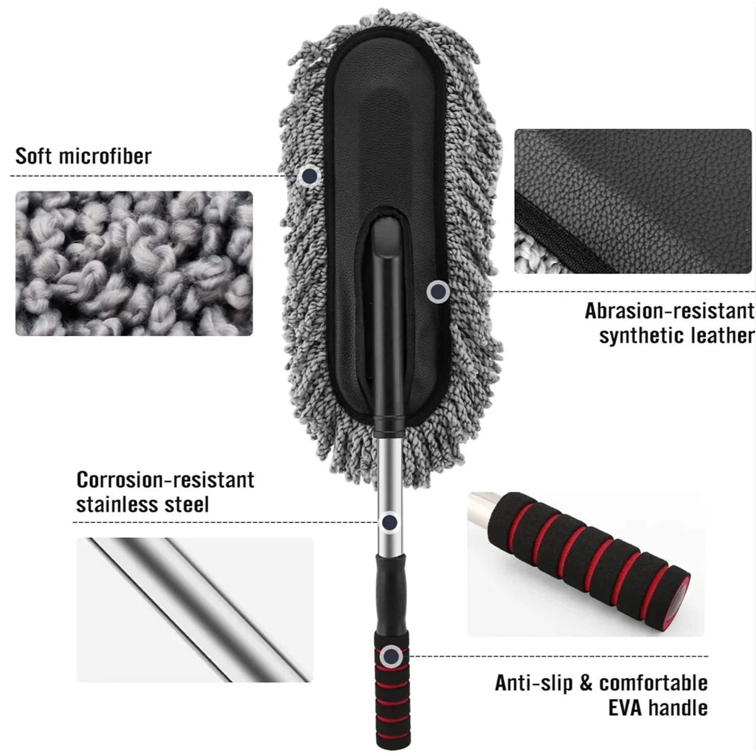 Car Dust Brush – Gentle Cleaning Tool for Interior & Exterior, Car Duster (1 Pc) - Image 5