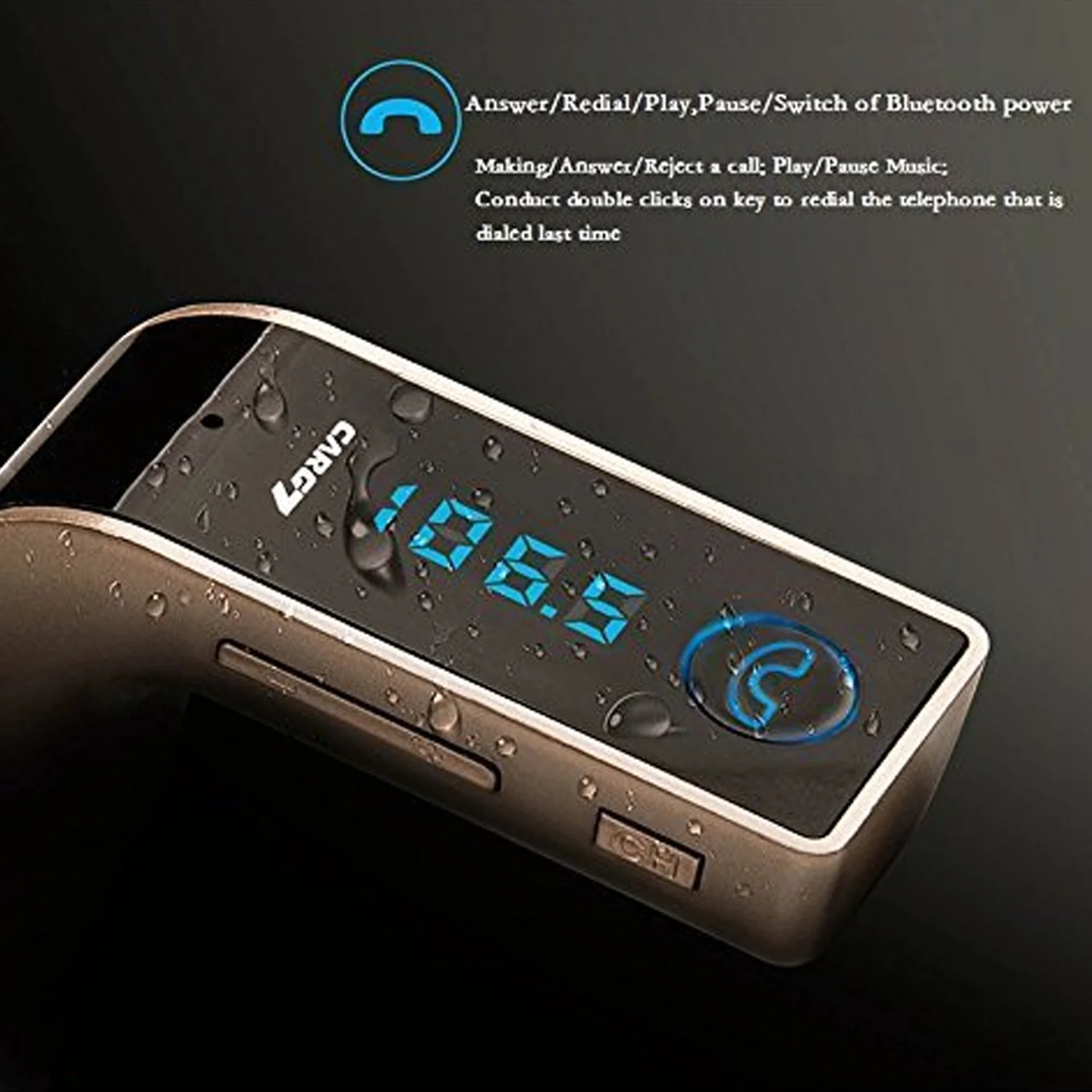 Car G7 with Turbo Charging LCD Bluetooth Charger Fm Kit Mp3 - Image 6
