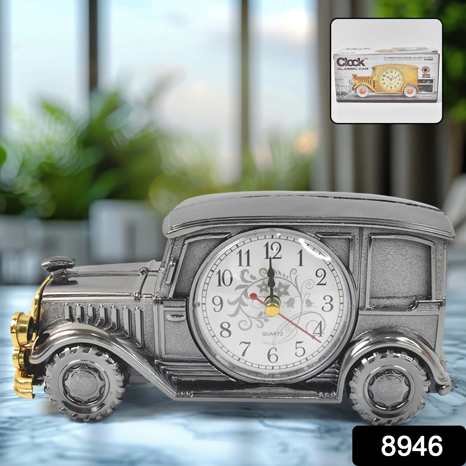 Car Model Clocks, Pen Holder Function ABS Material Alarm Clock Office Desk Bedroom - Image 2