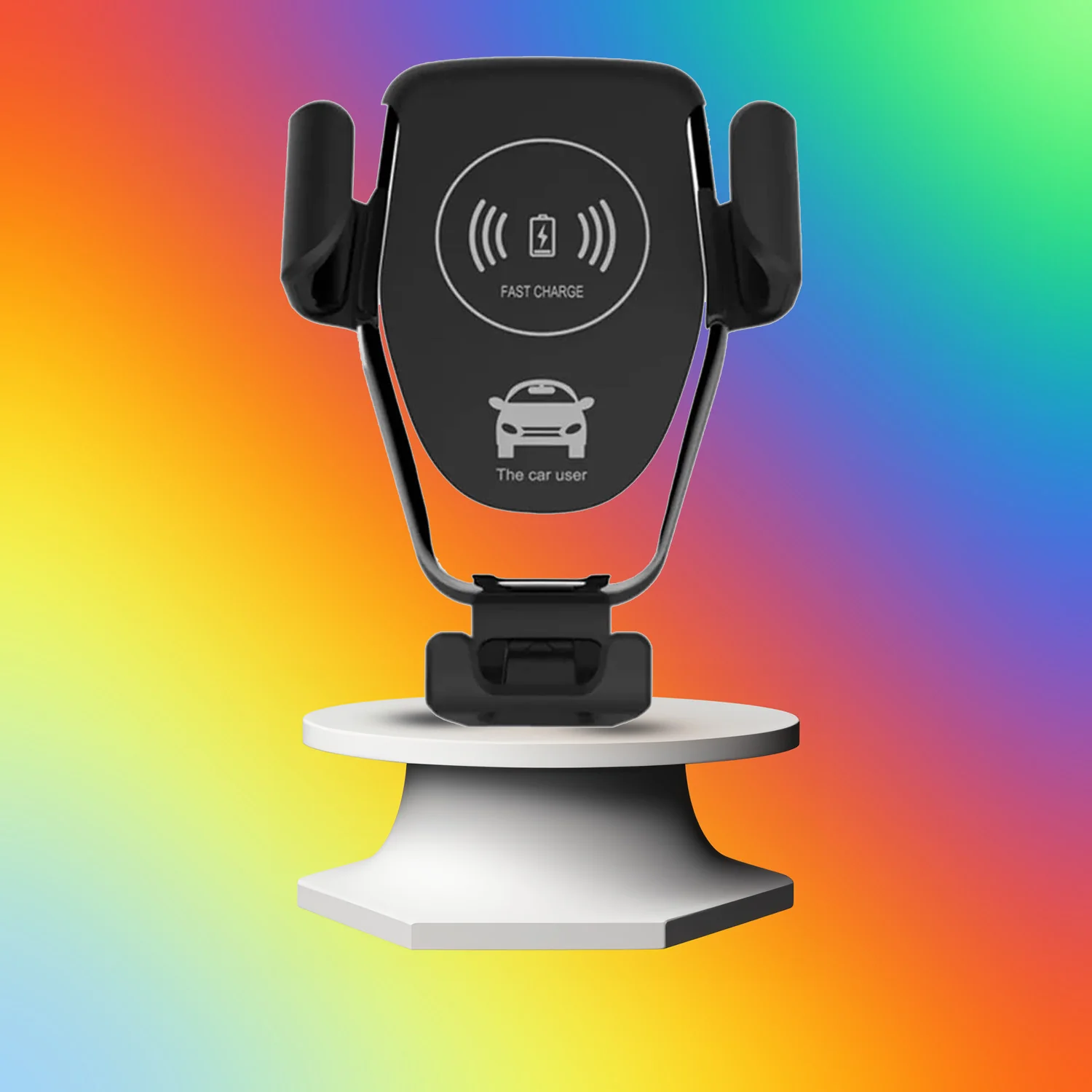 Car Phone Holder Wireless Car Charger 10W Qi Fast Charging Car Charger - Image 5
