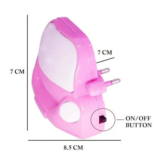 Car Shape Plug-In LED Night Lamp for Bedroom, Kids Room & Hallway(COLOR MAY VARY) - Image 4