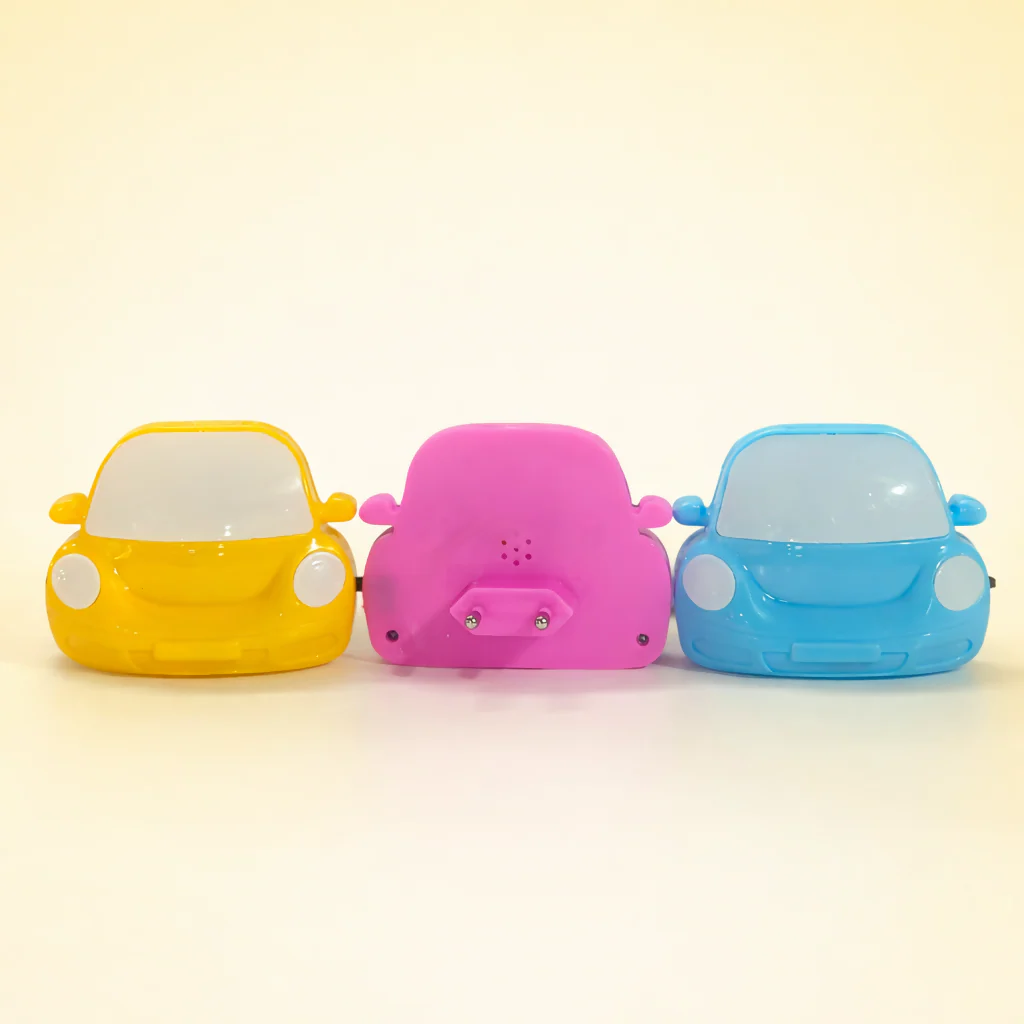 Car Shape Plug-In LED Night Lamp for Bedroom, Kids Room & Hallway(COLOR MAY VARY) - Image 6