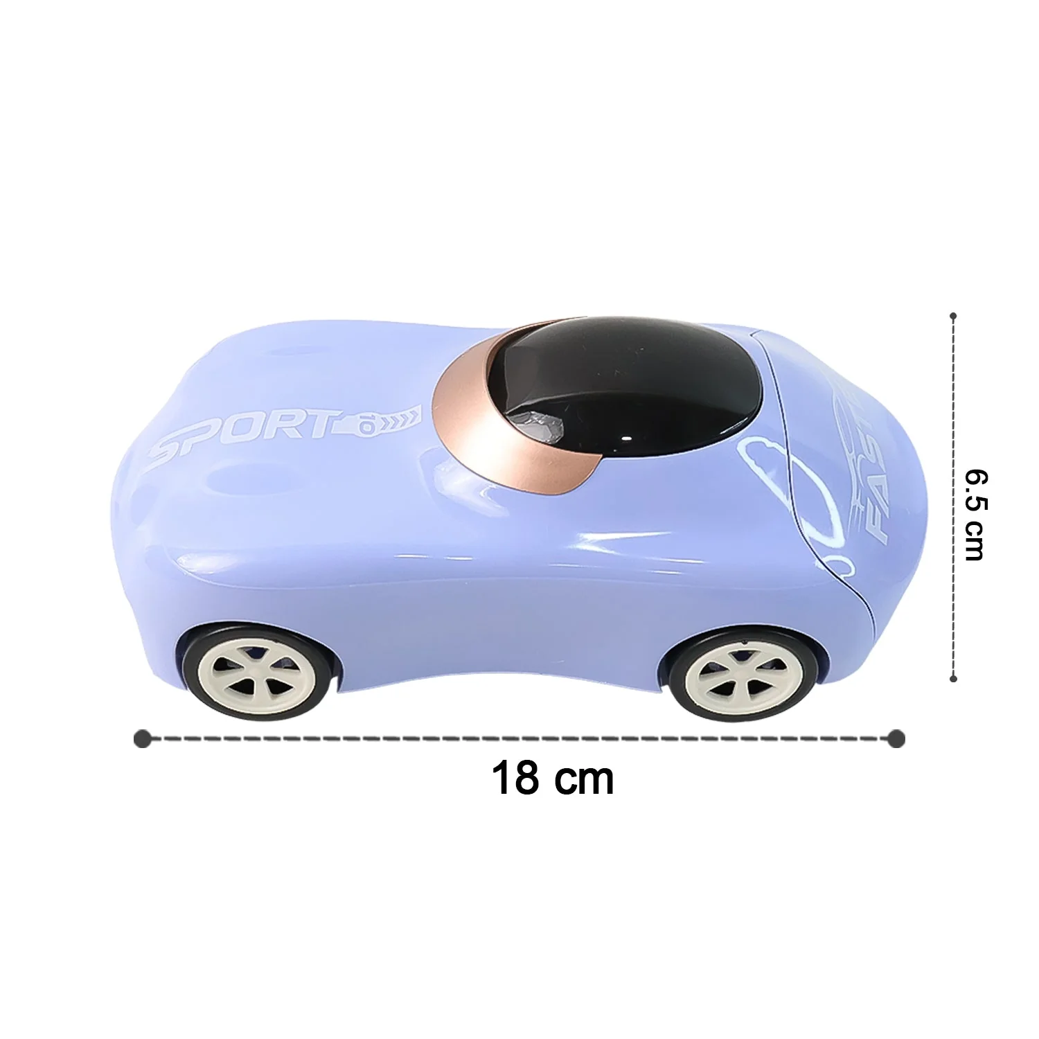Car Shape Water Bottle with Built-in Straw 280ml (1 Pc) - Image 4