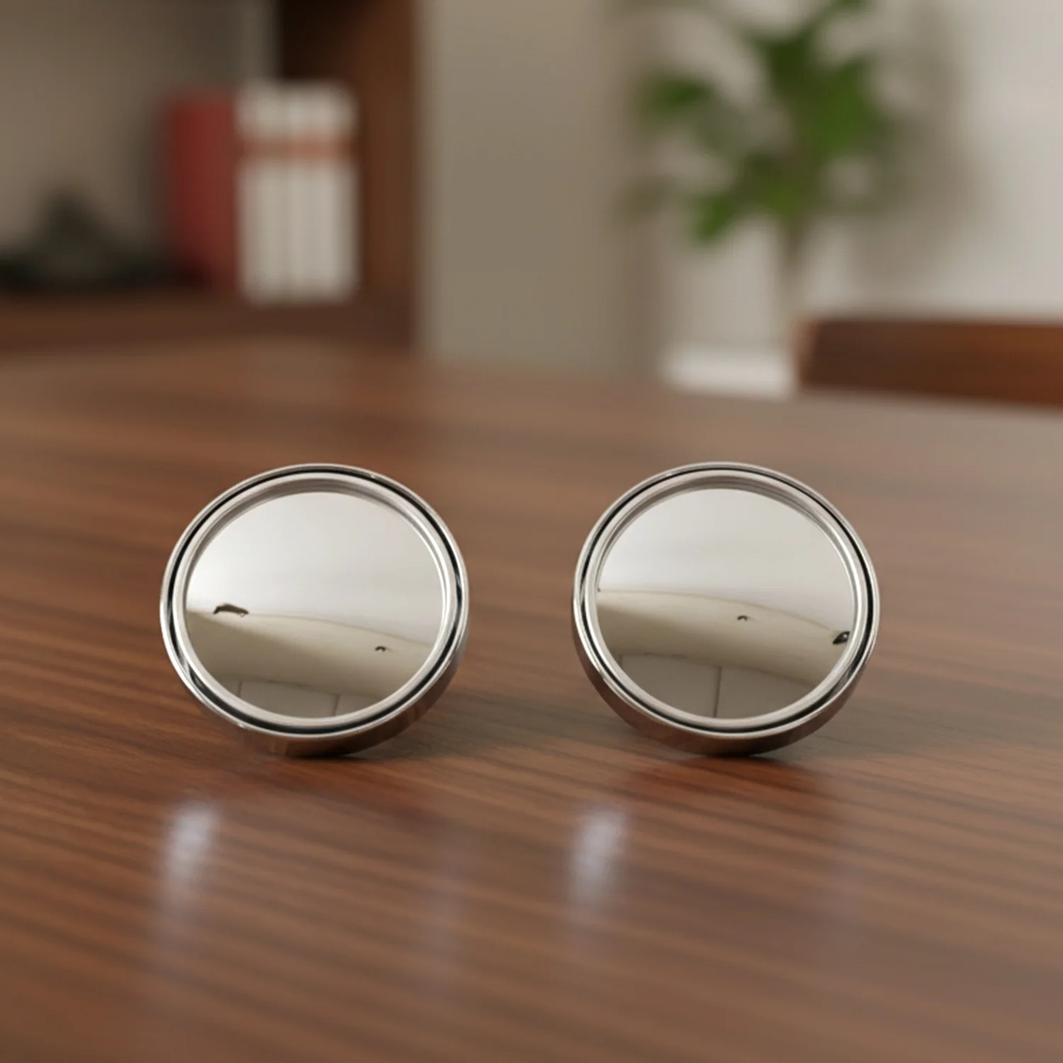 Car Silver Round Blind Spot adjustable Mirror 2 Pc - Image 5