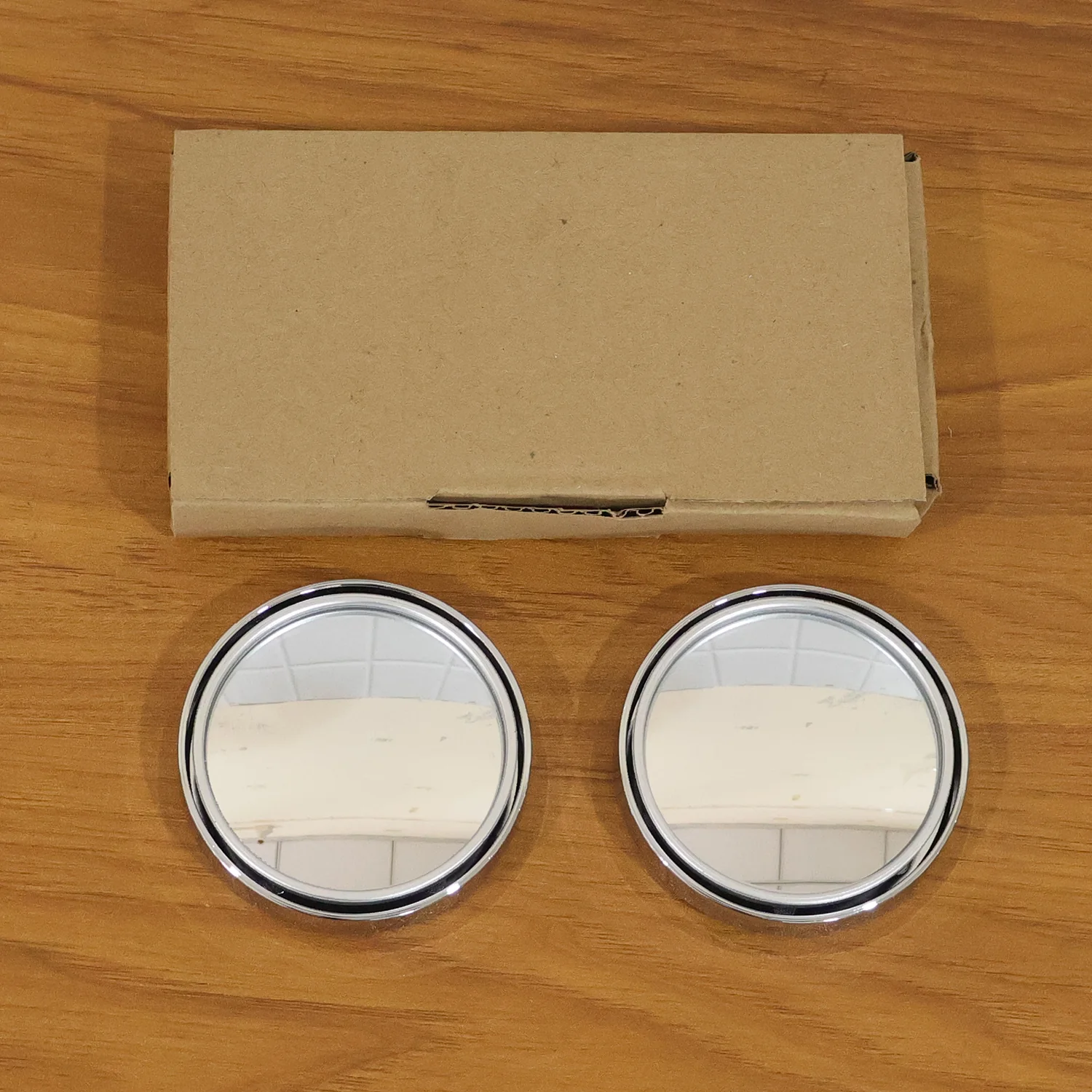 Car Silver Round Blind Spot adjustable Mirror 2 Pc - Image 8
