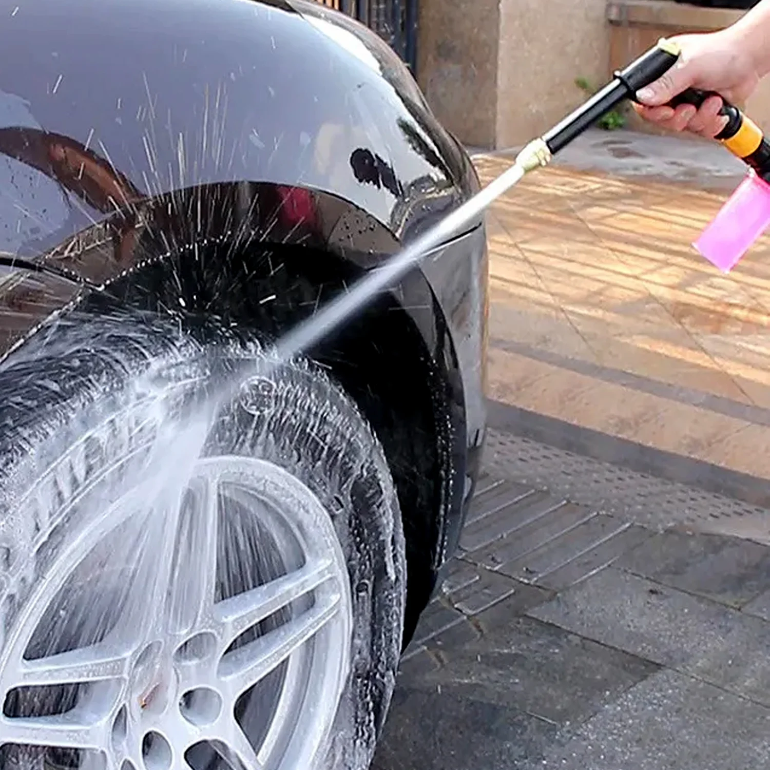 Water Spray Gun for Car Wash & Gardening (Multi-Mode, Brass) - Image 3