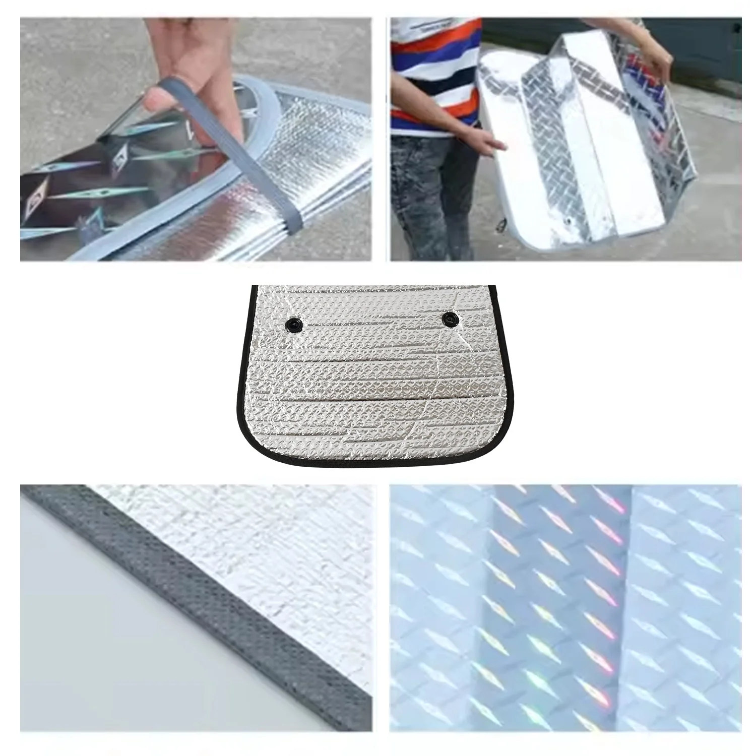 Car Windshield Sun Shade, Keeps Your Vehicle Cool Sunshade for Cars, SUV(80×35 Cm) - Image 4