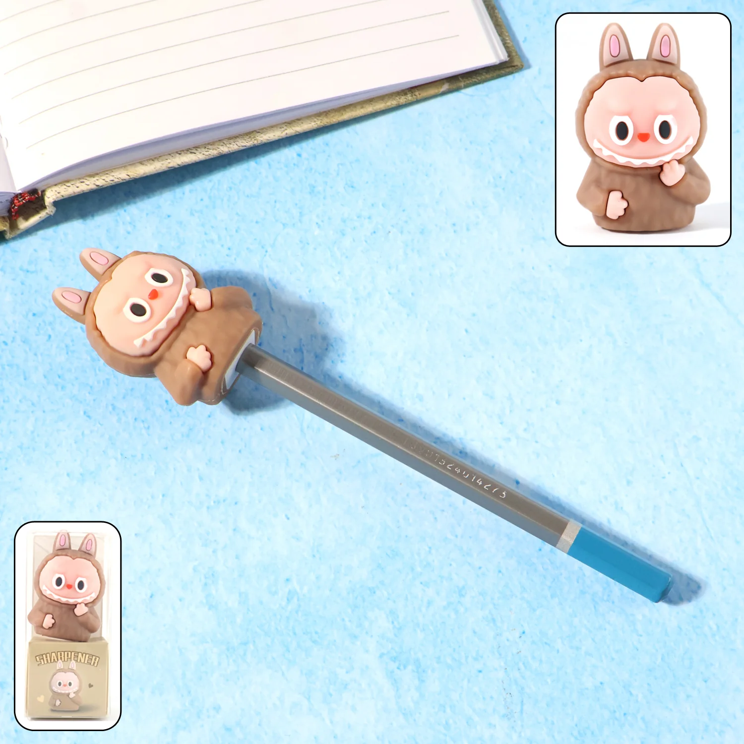 Cartoon 2 in 1 Cute Eraser with Pencil Sharpener (1 Pc / Mix Design) - Image 2