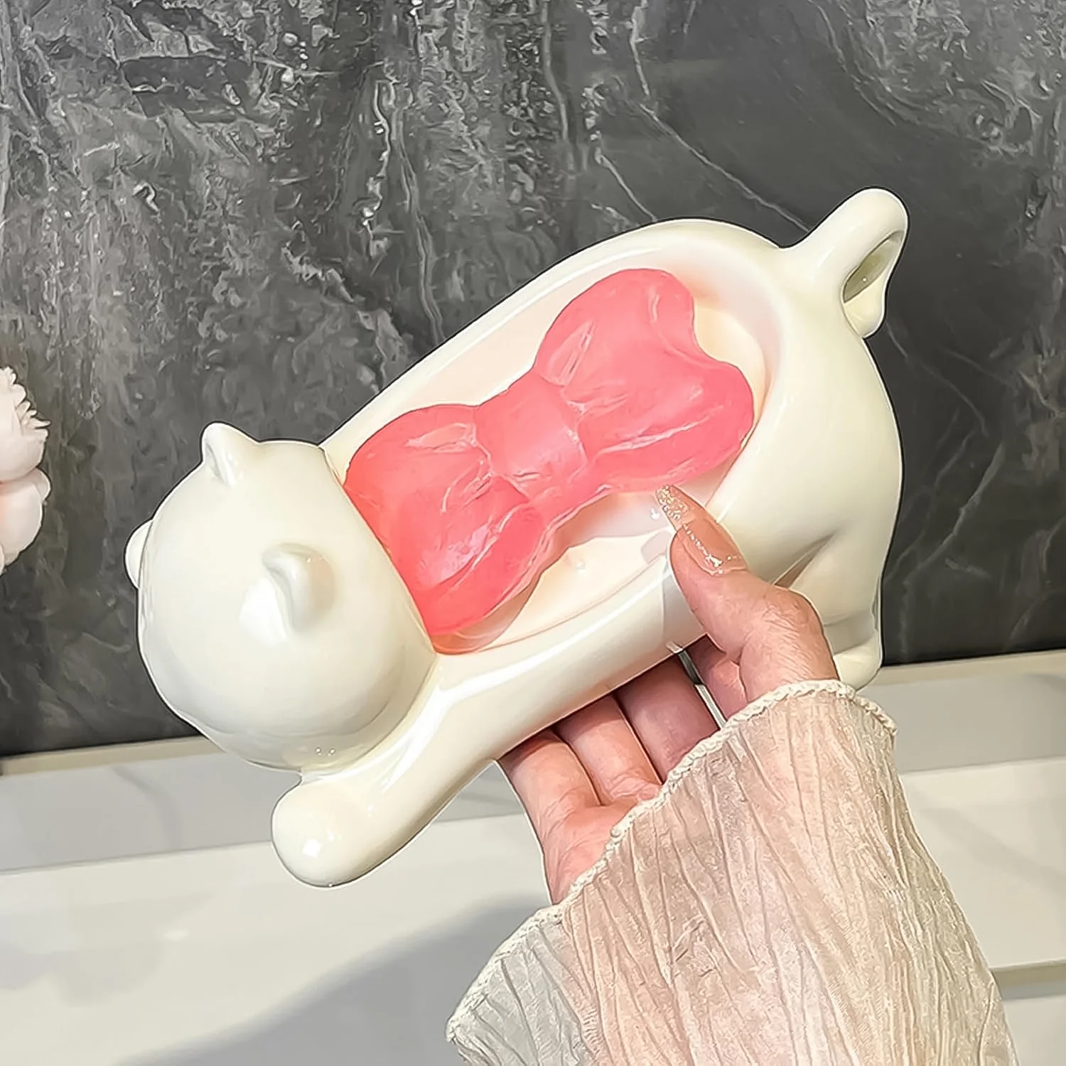Cartoon Animal Shape Soap Dish Holder (1  Pc) - Image 4