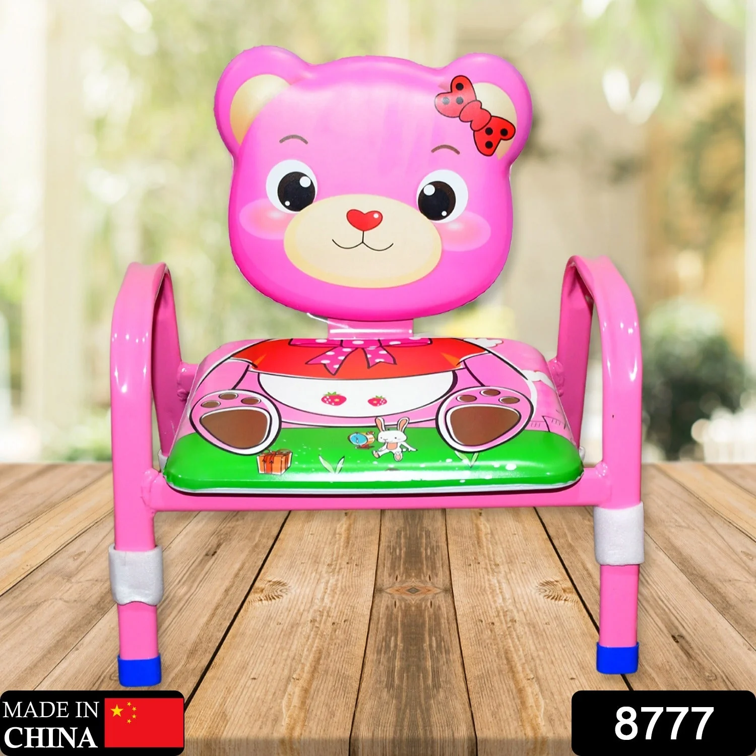 Cartoon Baby Chair Strong Steel Cushion & Comfortable Baby Chair High Quality Chair (1 Pc) - Image 2