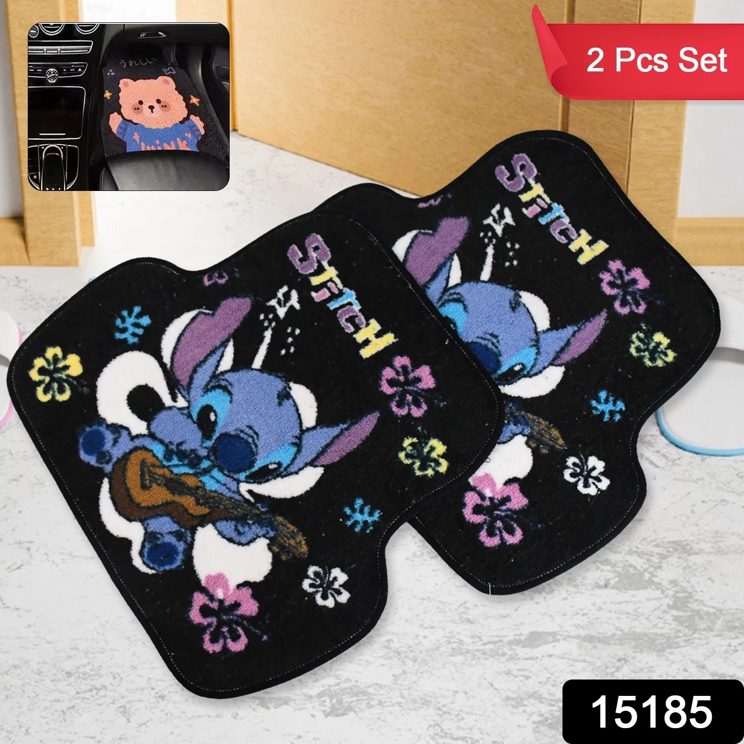 Cartoon Car Floor Mats Accessories Interior - Image 2