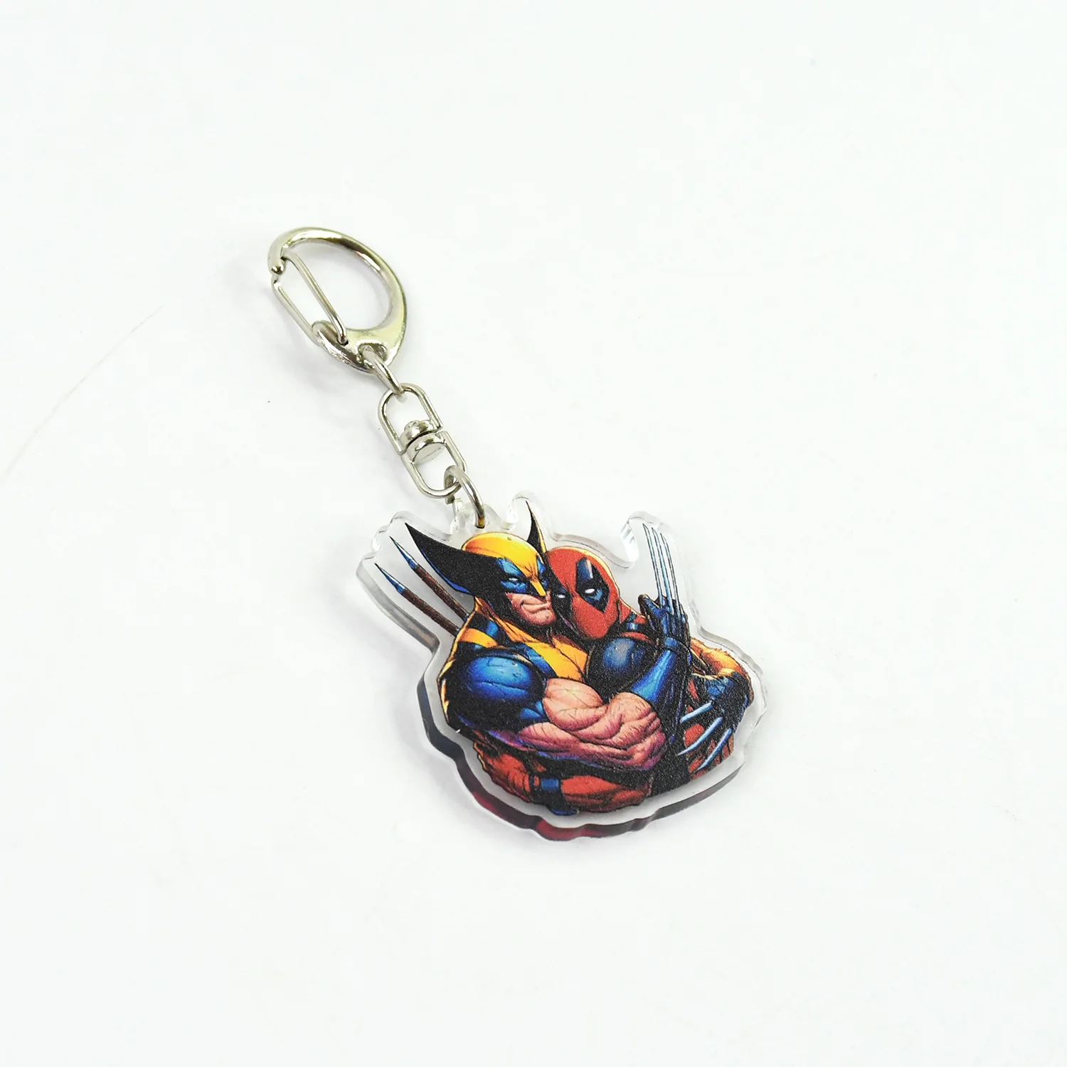 Cartoon Character Acrylic Keychain with Metal Clip - Image 5