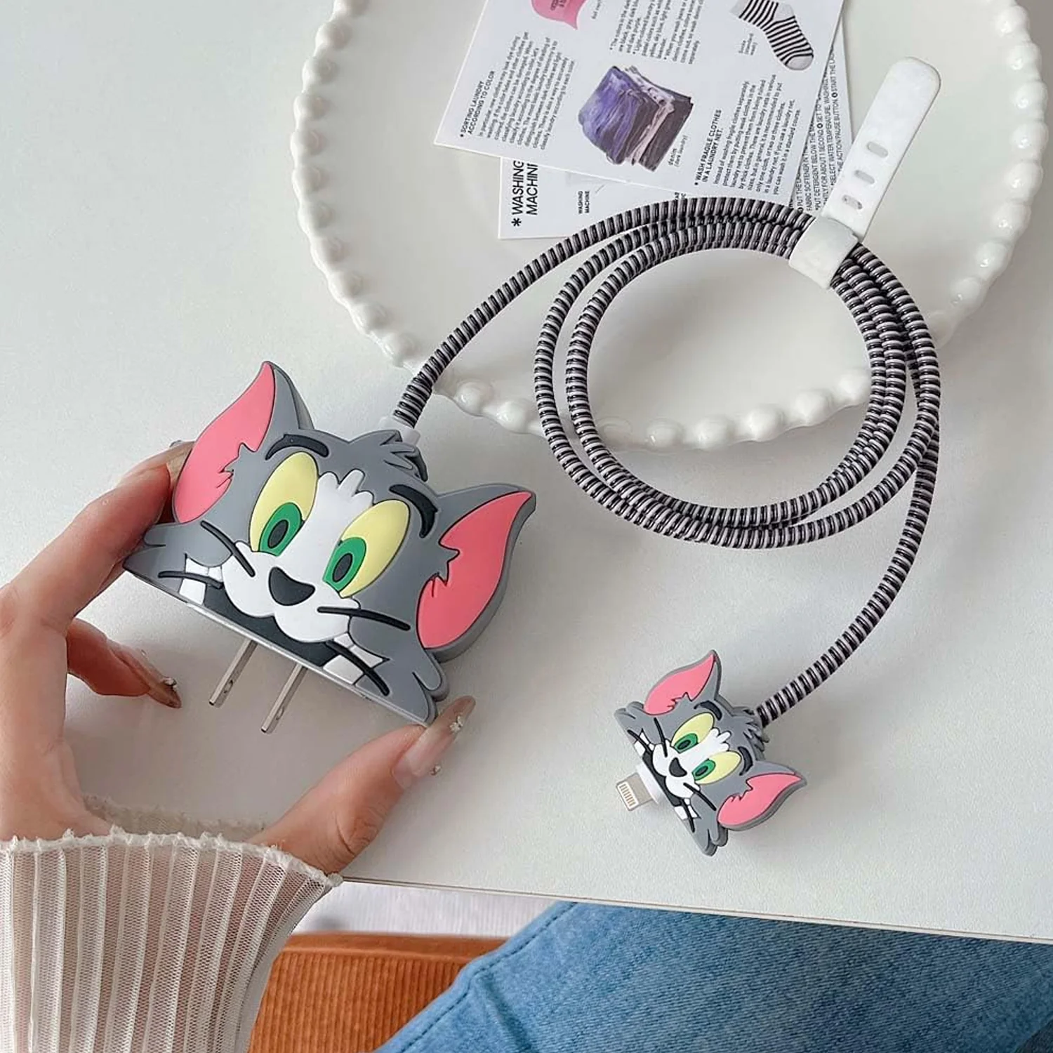 Cartoon Character Silicon Charger Case Cover iP 18-20W, iPhone (Mix Design / 1 Pc) - Image 5