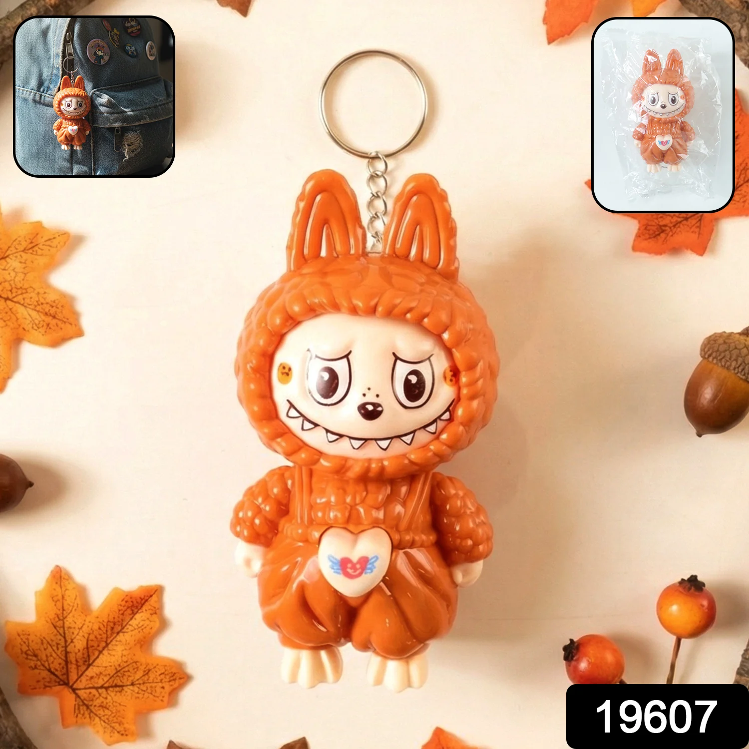 Cartoon Character Face Changing Toy With Key Holder, Keychain (1 Pc) - Image 2