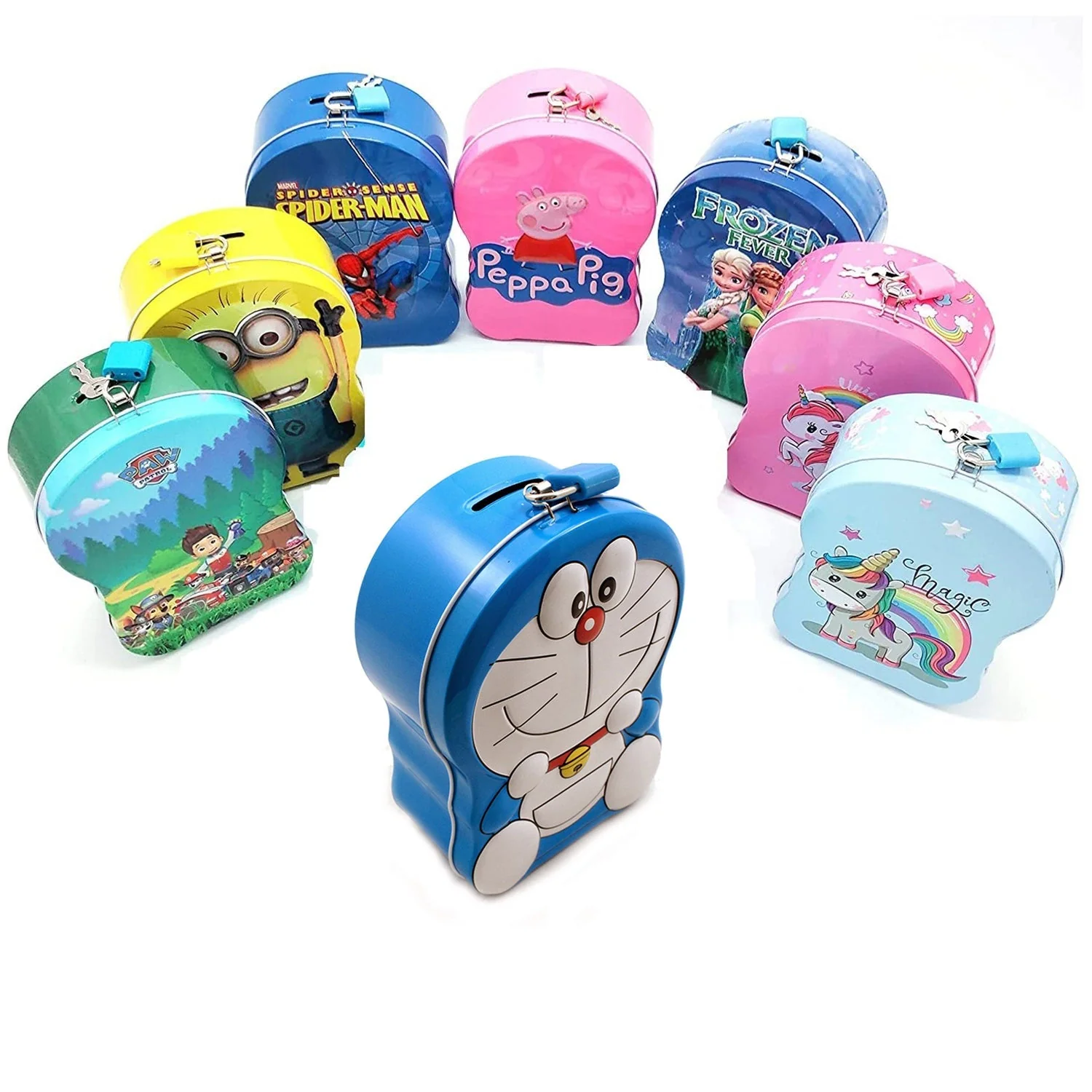 Cartoon Character Metal Piggy Bank Coin Box Money Box - Image 3